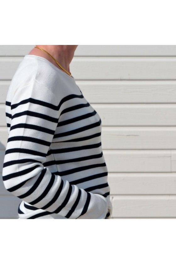 Pull Mariniére Femme