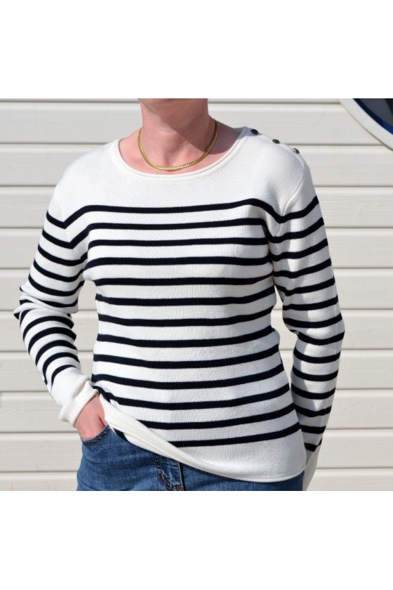 Pull Mariniére Femme